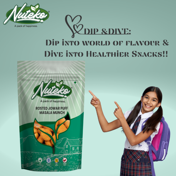 Roasted Jowar Puff – Masala Munch Flavour- 100GM
