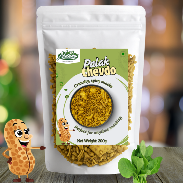 Palak Chivda – Crunchy & Nutritious Indian Snack- 200GM