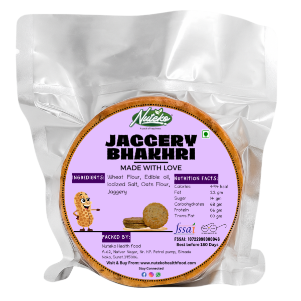 Jaggery Bhakhri – Roasted Sweet Snack with Desi Goodness- 200GM