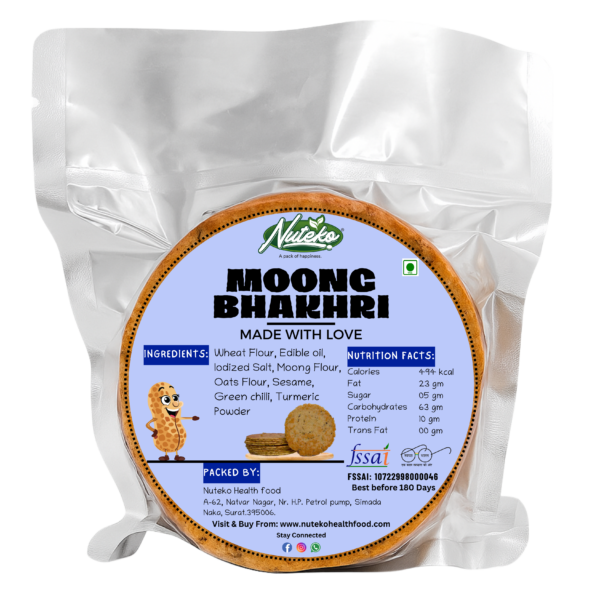 Moong Masala Bhakhri – Roasted Protein-Rich Snack- 200GM