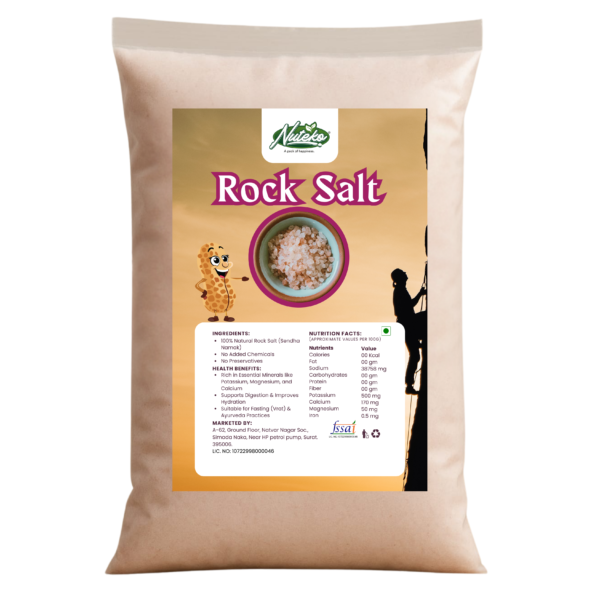 Sendha Namak – Pure & Mineral-Rich Salt for Fasting and Daily Use - 1 KG